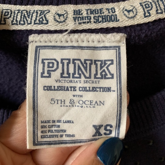 PINK Collegiate Syracuse University Bling Crew EUC - Picture 3 of 3